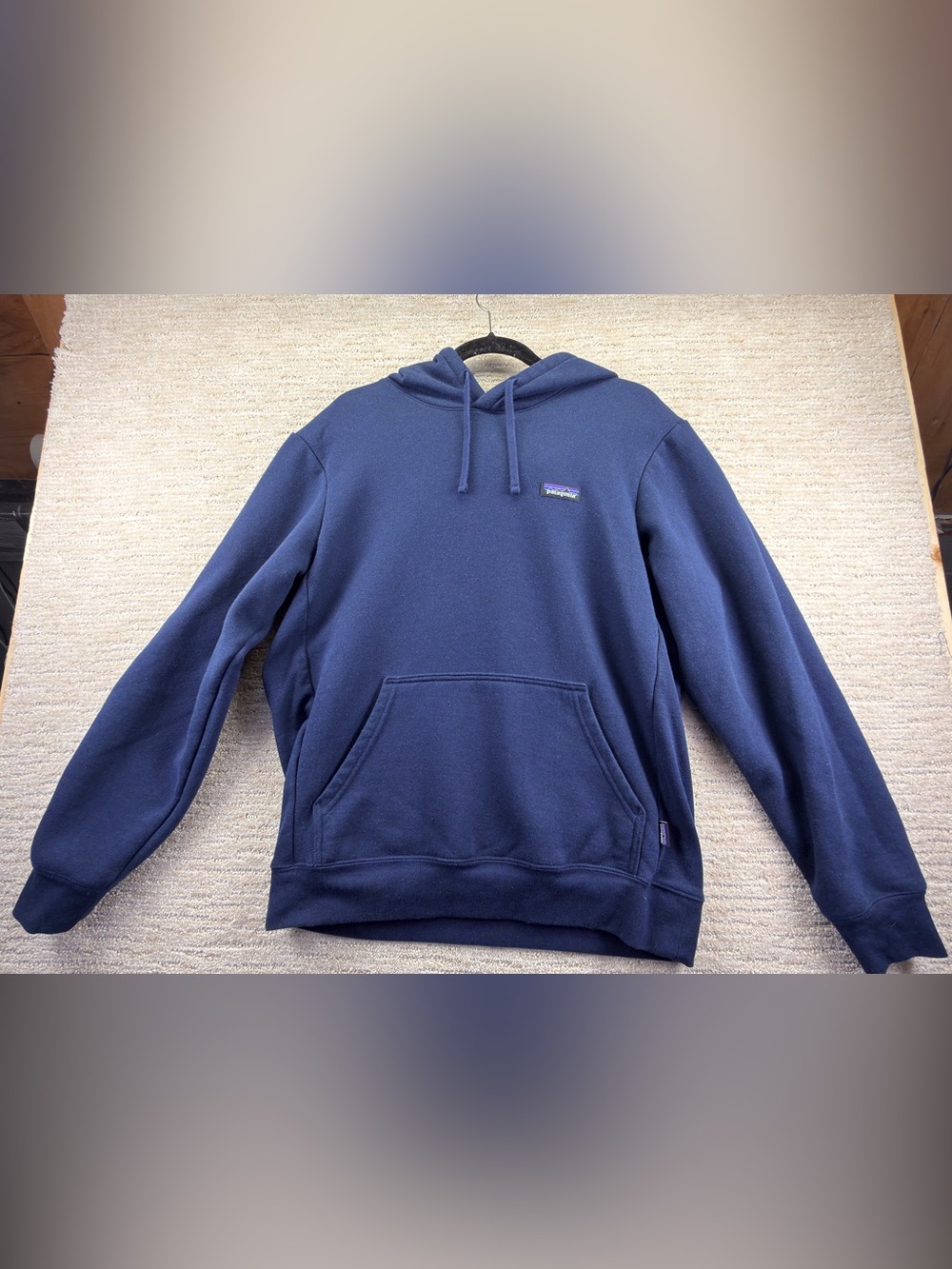 Patagonia Men's Comfy P-6 Label Uprisal Hoody Size M, Blue, Recycled Materials